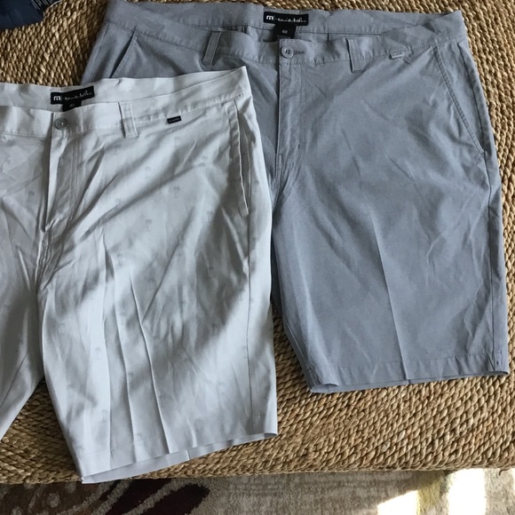 Travis Mathew Gray & White Men's Shorts size 40 (2 pair)